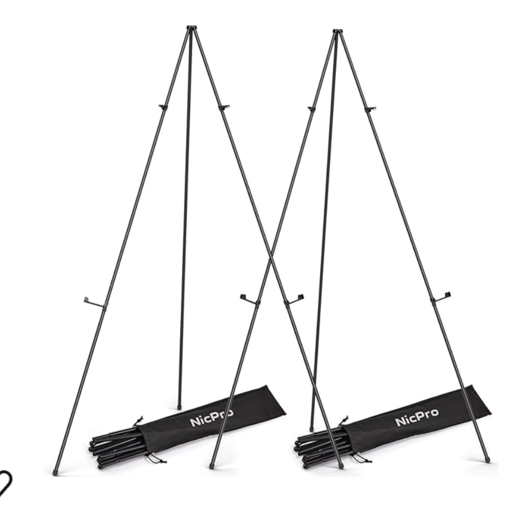 Black Easel Stand Set (2 in a set)
